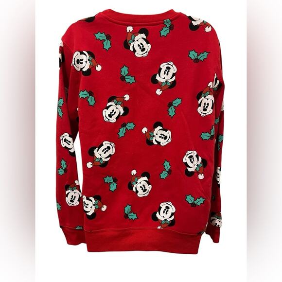 Disney's Mickey Mouse Kohl's Juniors' Holiday Crewneck Graphic Pullover SZ M NWT - Picture 3 of 11
